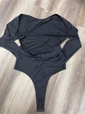 Princess Polly Black Long Sleeve Bodysuit